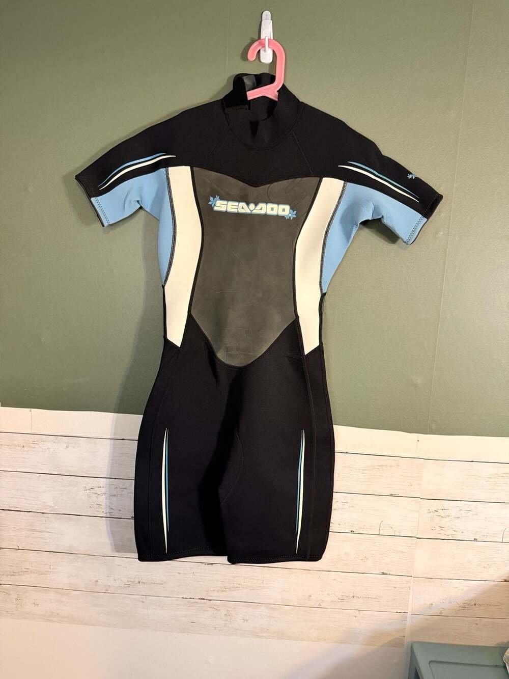 Sea-Doo Shorty Ultra Flex Women's 9/10 Wetsuit Black Blue